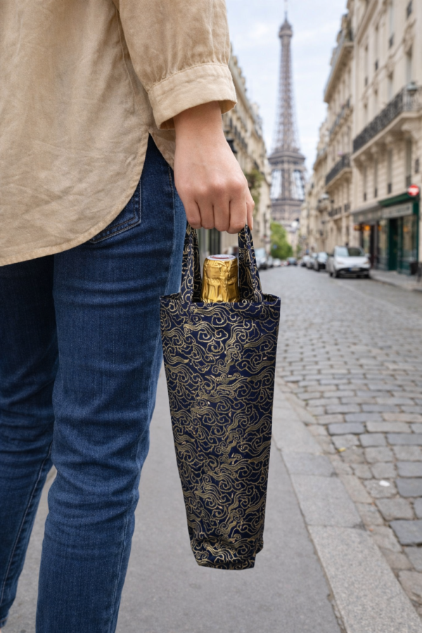Sac à bouteille style japonais Cousu en France