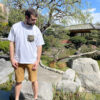 T-shirt blanc homme – poche artisanale