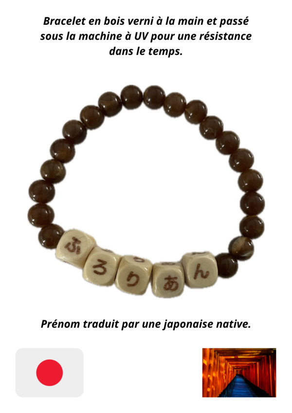 Bracelet prénom japonais personnalisable 🎌
