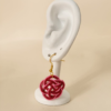 Boucles d'oreilles Mizuhiki Ume Musubi
