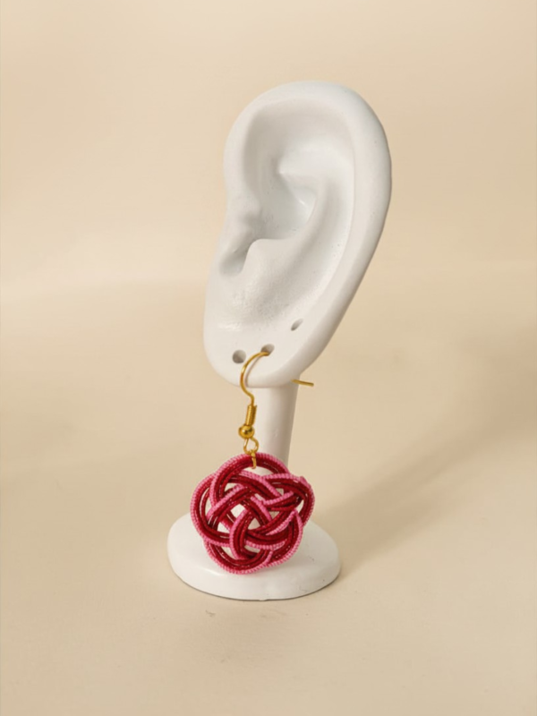 Boucles d'oreilles Mizuhiki Ume Musubi