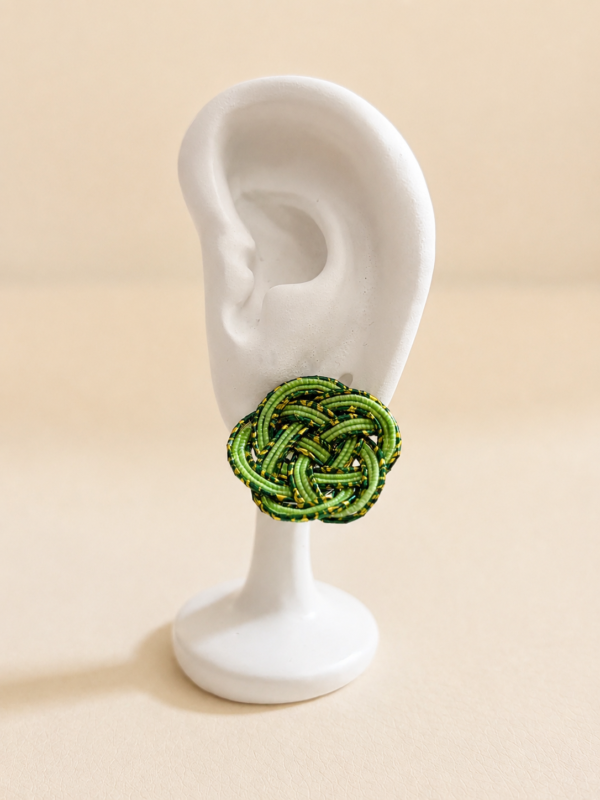 Boucles d'oreilles Mizuhiki Ume Musubi