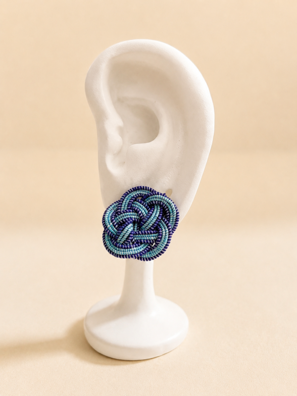 Boucles d'oreilles Mizuhiki Ume Musubi