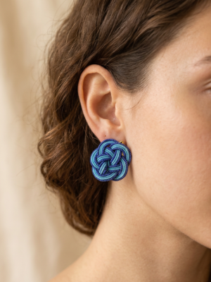 Boucles d'oreilles Mizuhiki Ume Musubi