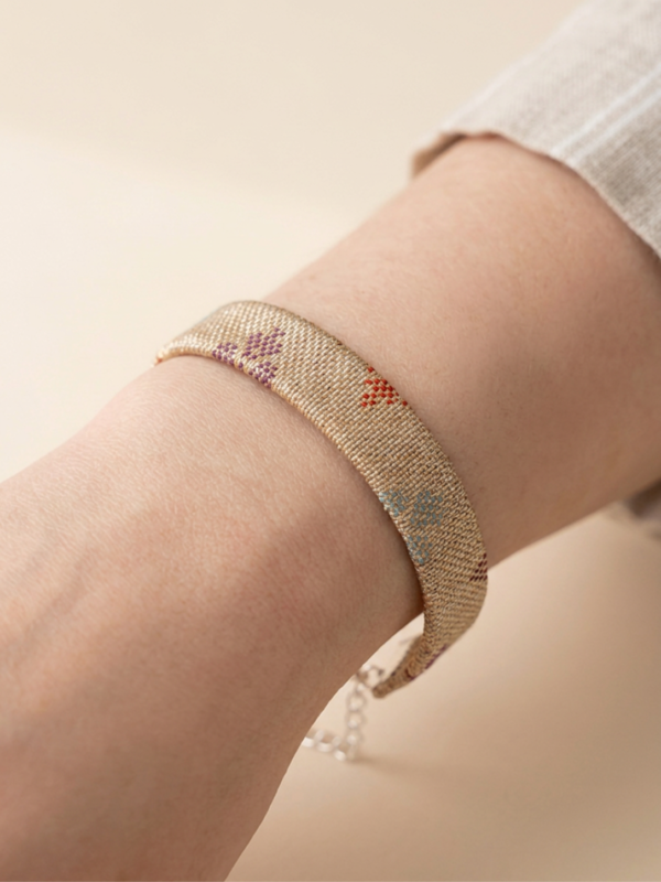 Bracelet en Obi-jime ajustable
